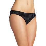 Tommy Hilfiger Women's Ruched Bikini Black Pindot - Underwear - $9.00 