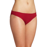Tommy Hilfiger Women's Ruched Bikini Red Pindot - Underwear - $9.00 