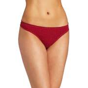 Tommy Hilfiger Women's Ruched Thong Red Dot - Thongs - $9.00 
