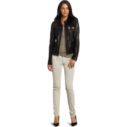 Tommy Hilfiger Women's Washed Leather Jacket Black - Chaquetas - $300.00  ~ 257.67€