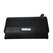 Tommy Hilfiger Womens Continental Wallet Monogram Fabric Large Wallet TH - Brieftaschen - $34.99  ~ 30.05€