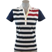 Tommy Hilfiger Womens Custom Fit Logo Polo Shirt White/Navy/Red - Košulje - kratke - $49.99  ~ 317,57kn