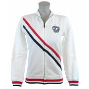 Tommy Hilfiger Womens Full Zip Track Jacket Sweatshirt White/Navy/Red - Jacken und Mäntel - $59.99  ~ 51.52€