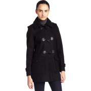 Tommy Hilfiger Womens Wool Duffle Coat Black - Jacket - coats - $124.93 