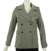 Tommy Hilfiger Wool Blend Coat Pale Grey - Jacket - coats - $179.93 