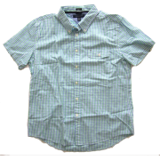 Tommy Hilfiger short sleeve shirt, Trim Fit casual shirt Green Check - Košulje - kratke - $45.00  ~ 285,87kn