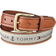 Tommy Men's Ribbon Inlay Belt Khaki - Belt - $22.40 