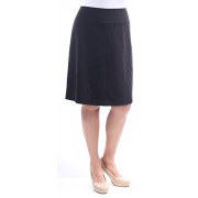 Tommy Hilfiger 69 Womens New 1093 Black Knee Length A-Line Skirt 14 B+B - Flats - $34.99 
