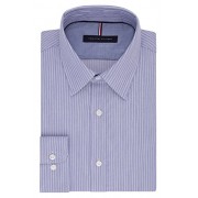 Tommy Hilfiger Men's Non Iron Slim Fit Banker Stripe Point Collar Dress Shirt - Košulje - kratke - $30.82  ~ 195,79kn