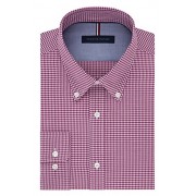 Tommy Hilfiger Men's Non Iron Slim Fit Gingham Buttondown Collar Dress Shirt - Košulje - kratke - $26.25  ~ 166,76kn