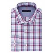 Tommy Hilfiger Men's Non Iron Slim Fit Plaid Spread Collar Dress Shirt - Košulje - kratke - $20.00  ~ 127,05kn