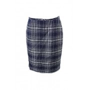 Tommy Hilfiger Navy Tweed Plaid Pencil Skirt - Балетки - $26.99  ~ 23.18€