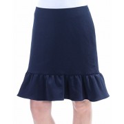 Tommy Hilfiger Navy Women's A-Line Ruffle-Hem Skirt Blue 4 - Flats - $89.00 