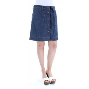 Tommy Hilfiger Womens Denim Button-Front Denim Skirt Blue 6 - Flats - $34.99 