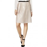 Tommy Hilfiger Womens Pleated Metallic A-Line Skirt - Flats - $24.28 