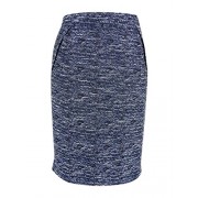 Tommy Hilfiger Womens Pleated Tweed Straight Skirt - Flats - $32.30 