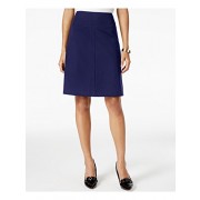Tommy Hilfiger Womens Solid Knee Length A-Line Skirt Navy 2 - Балетки - $39.95  ~ 34.31€