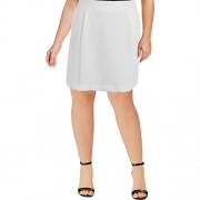 Tommy Hilfiger Womens Textured Scalloped A-Line Skirt - Flats - $14.53 