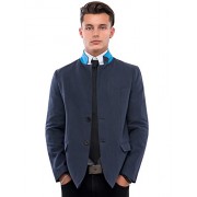 Tom's Ware Men Casual Two Button Notched Lapel Single Breasted Linen Blazer - Jacket - coats - $51.99 