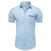 Tom's Ware Mens Casual Chest Pocket Short Sleeve Winkle Free Button Down Shirts - Košulje - kratke - $24.99  ~ 158,75kn