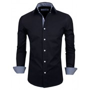 Tom's Ware Mens Classic Slim Fit Inner Plaid Longsleeve Shirt - Srajce - dolge - $39.99  ~ 34.35€