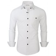 Tom's Ware Mens Stylish Contrast Chest Pocket Long Sleeve Dress Shirt - Košulje - duge - $35.99  ~ 30.91€