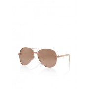 Top Bar Mirror Metallic Aviator Sunglasses - Sunglasses - $4.99 