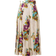 Tory Burch  Floral Pleated Skirt - Krila - 