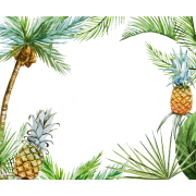 Tropical Leaves Frame - Ramy - 
