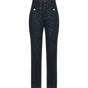 Tweed pants dark blue - Capri-Hosen - 