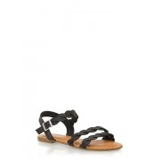 Twist Ankle Strap Sandals - Sandálias - $12.99  ~ 11.16€