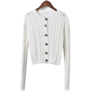Twisted woven hollow long-sleeved sweate - Cardigan - $35.99  ~ 30.91€
