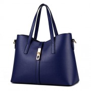 Urban Style 3-Way Women's Faux Leather Shoulder Tote Bag Business Top-handle Handbags - Torby - $24.99  ~ 21.46€
