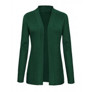 Urban CoCo Women's Long Sleeve Open Front Knit Cardigan Sweater - Shirts - $19.86  ~ £15.09