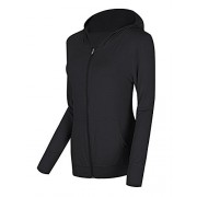 Urban CoCo Women's Zip Hoodie Sweatshirt Lightweight Active Jacket - Camicie (corte) - $17.85  ~ 15.33€