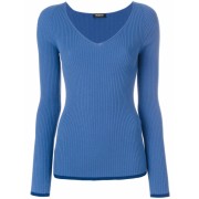 V-neck Ribbed Jumper - Myファッションスナップ - $166.00  ~ ¥18,683