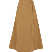 VANESSA BRUNO Cotton-blend twill wrap sk - Skirts - £275.00  ~ $361.84