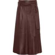 VINCE Leather midi skirt - Saias - 