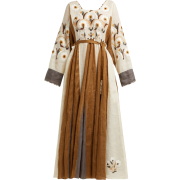 VITA KIN Magnolia embroidered linen dres - 连衣裙 - 