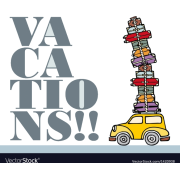 Vacations Text - イラスト用文字 - 