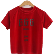 Velvet crew neck t-shirt - Майки - короткие - $19.99  ~ 17.17€