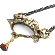 Vertebra & Garnet Necklace #romantic - 项链 - $65.00  ~ ¥435.52