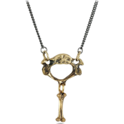 Vertebrae & Bone Necklace #goth #gothic - Halsketten - $75.00  ~ 64.42€