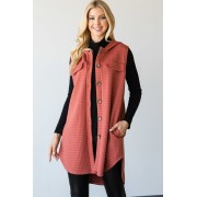 Vest-inspired Jacket With A Collared Neckline - Kurtka - $75.35  ~ 64.72€