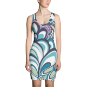 Vine Abstract Design Cut & Sew Dress - Kleider - $49.00  ~ 42.09€