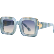 Vintage Contrast Color Square Mens Glasses Sunglasses Wholesale - Sunglasses - $3.78 