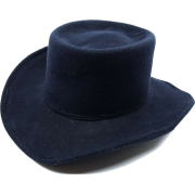 Vintage Mexican Sombrero Black Felt - Hat - 