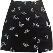 Vintage cool wind skirt velvet skirt - Skirts - $19.99 