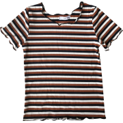 Vintage striped wooden ear short sleeve - Košulje - kratke - $19.99  ~ 126,99kn