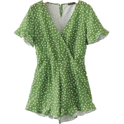  V-neck high waist ruffled jumpsuit - Pyjamas - $27.99  ~ 24.04€